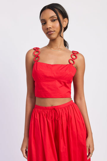 Emory Park Poppy Crop Top - MeeeShop Women's Fashion