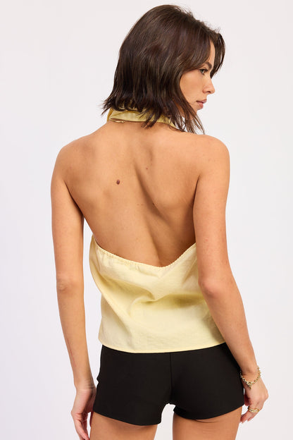 Emory Park Roselle Top in Butter Yellow view 6 - Roselle Topps Tiles