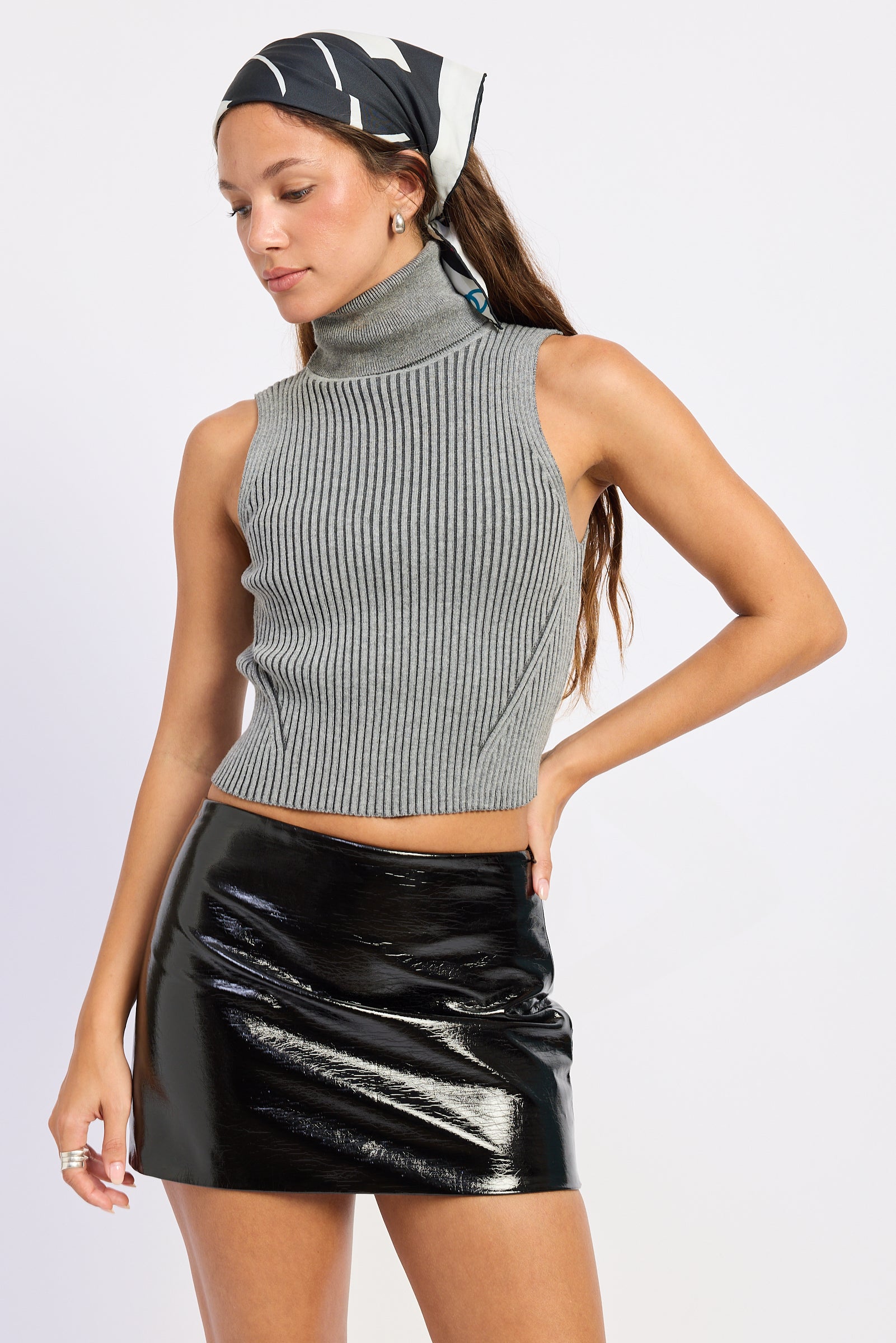 Emory Park Ruby Mini Skirt in Black view 6 - Rubi Mini Skirt Alice And Olivia