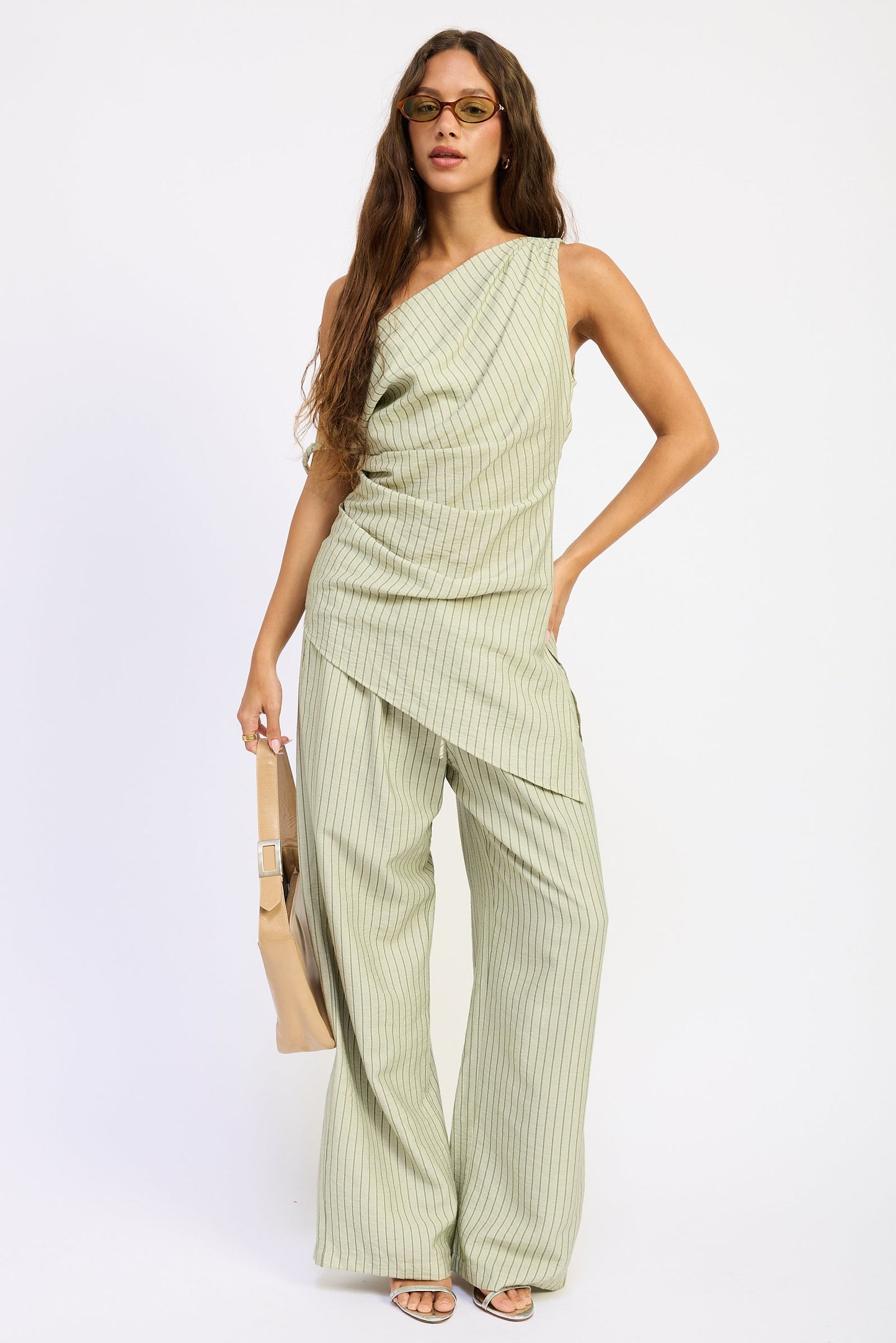 Emory Park Samara Pants in Blue Stripe - Samara Pants Pattern (bottom)