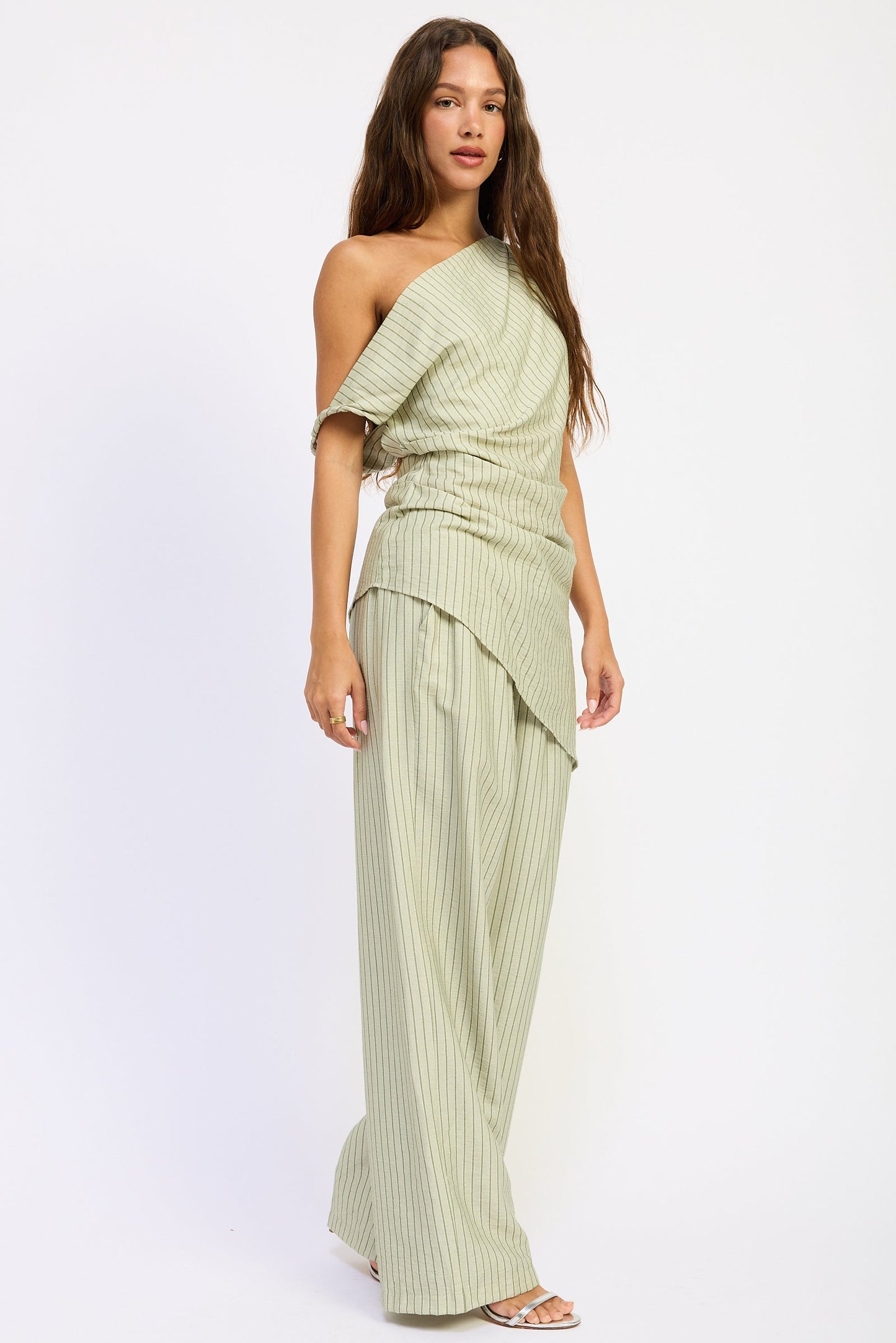 Emory Park Samara Pants in Blue Stripe view 2 - Samara Pants Pattern (bottom)