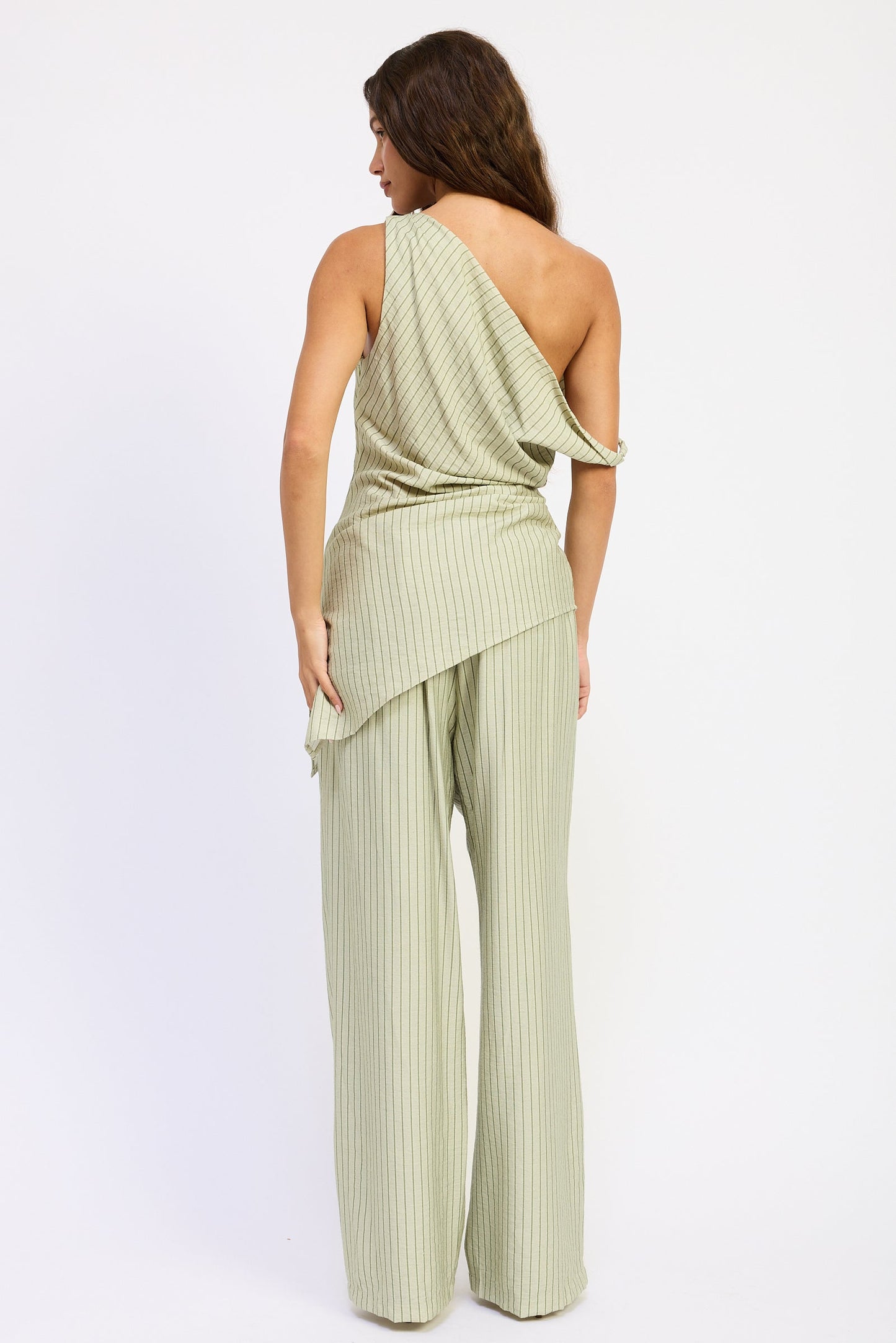 Emory Park Samara Pants in Blue Stripe view 3 - Samara Pants Pattern (bottom)