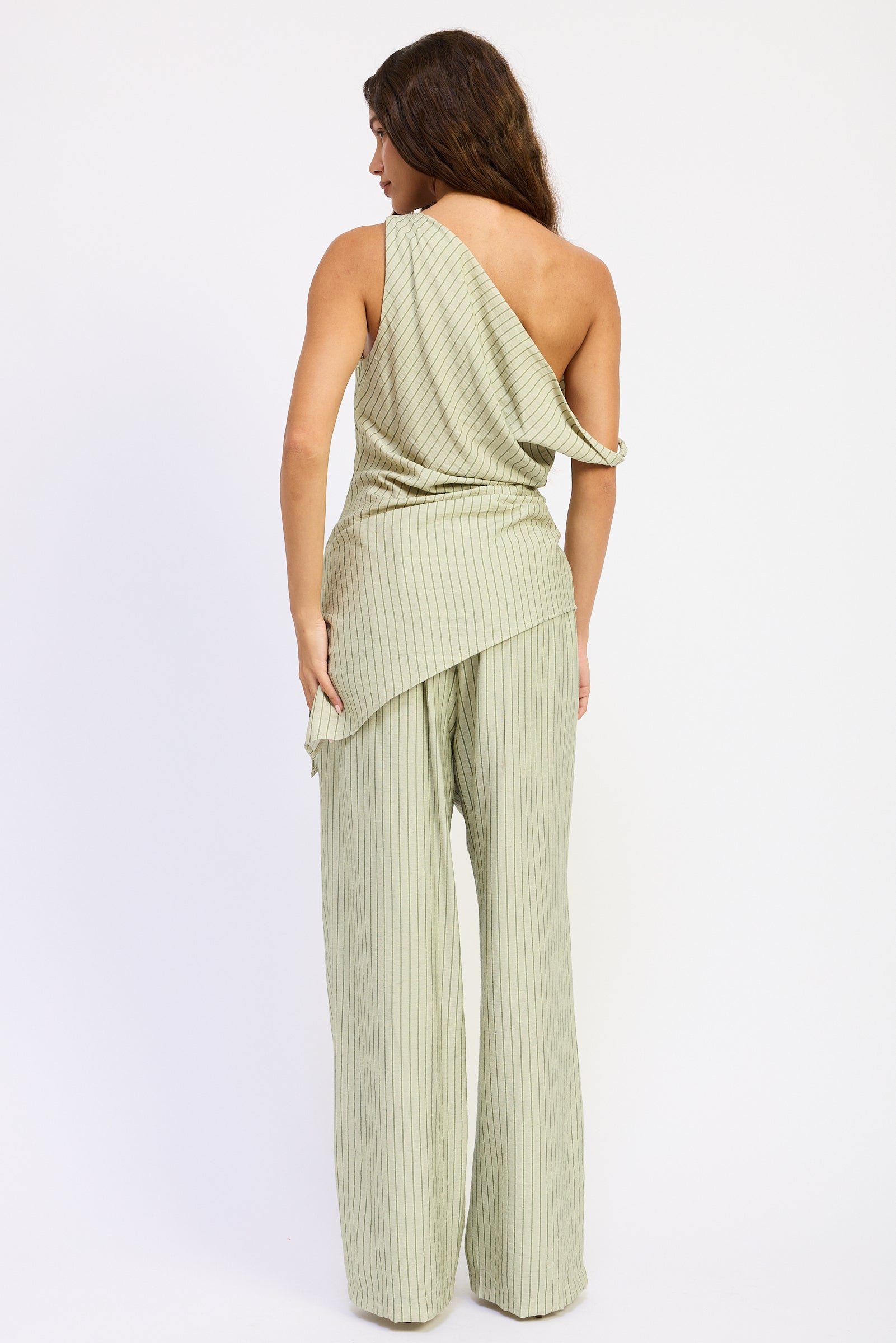 Emory Park Samara Pants in Blue Stripe view 3 - Samara Pants Pattern (bottom)