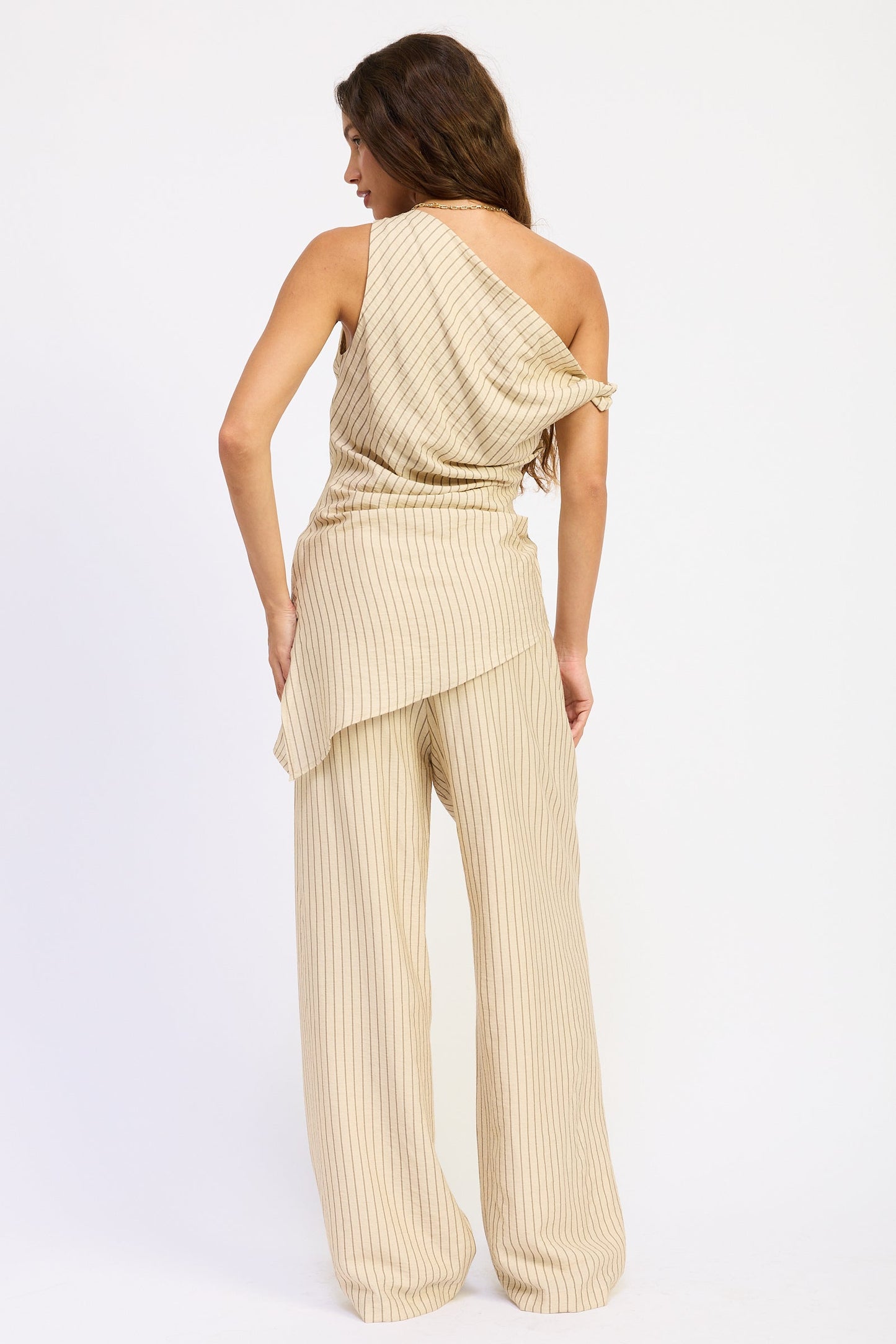 Emory Park Samara Pants in Natural Stripe view 6 - Samara Pants Pattern (bottom)