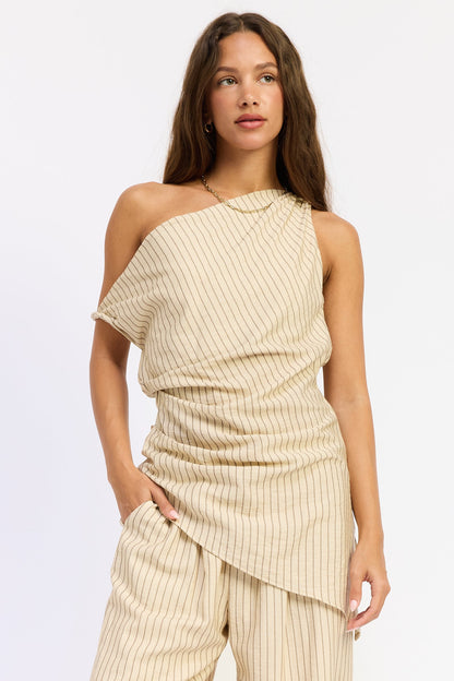 Emory Park Samara Top in Blue Stripe view 4 - Samara Top Pattern