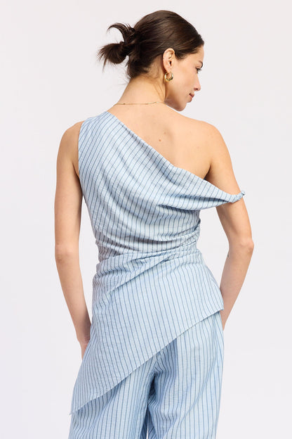 Emory Park Samara Top in Natural Stripe view 9 - Samara Top Pattern