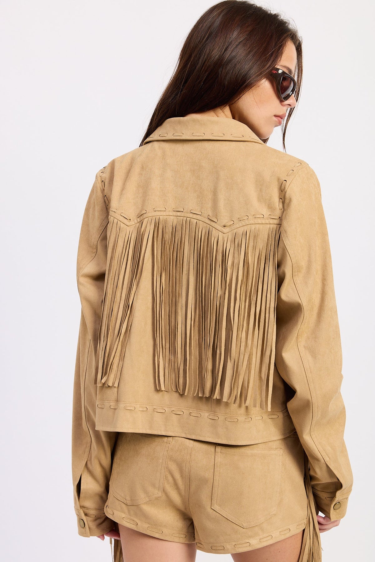 Emory Park Sasha Jacket in Latte view 3 - Sasha Jacket Behind Enemy Lines (layer)