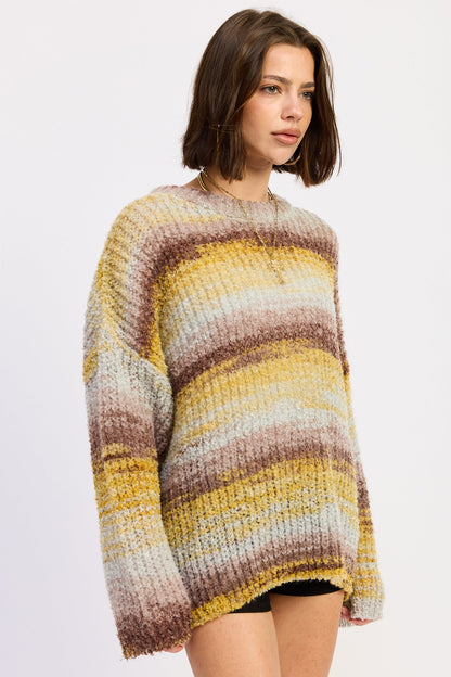 Emory Park Selah Top in Yellow Brown Mix view 2 - Selah Top Songs