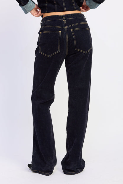 Emory Park Seralyn Jeans in Dark Blue view 3 - Serane Jeans (bottom)