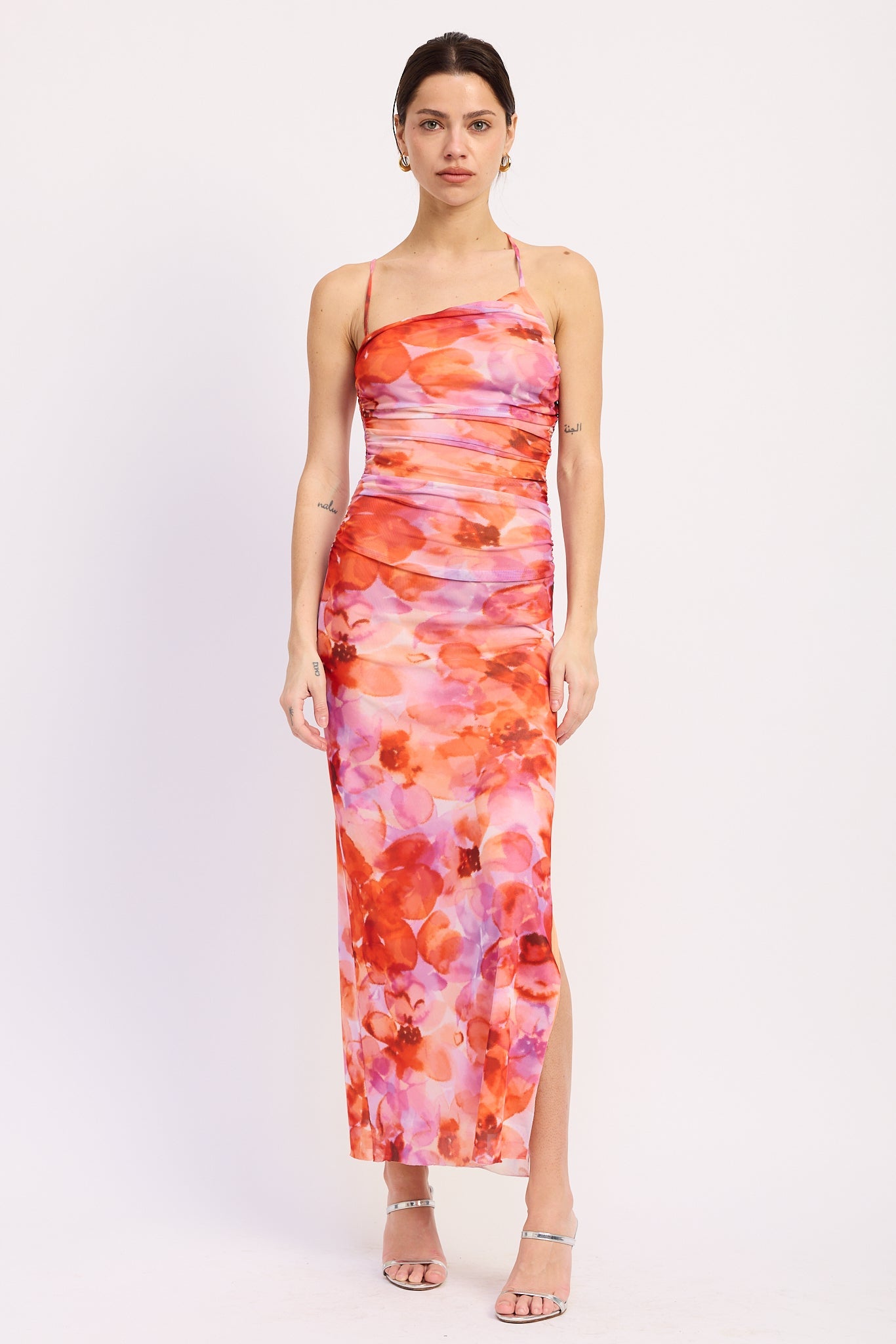Emory Park Serena Midi Dress in Multi Floral - Serena Midi Dress Lovers And Friends