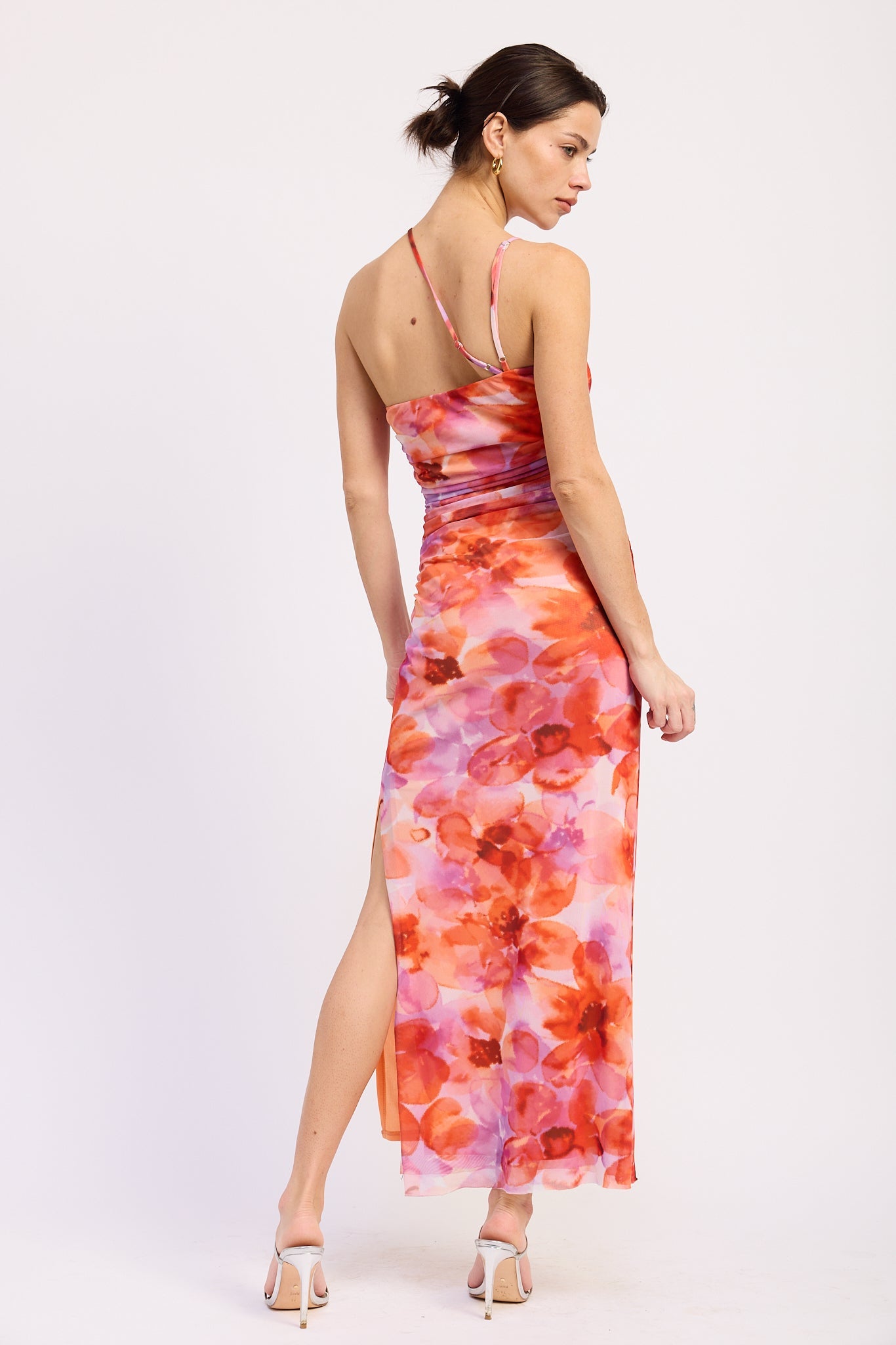 Emory Park Serena Midi Dress in Multi Floral view 3 - Serena Midi Dress Lovers And Friends