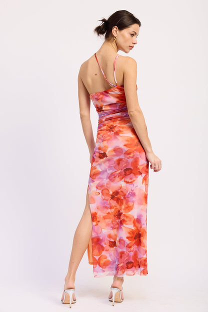 Emory Park Serena Midi Dress in Multi Floral view 3 - Serena Midi Dress Lovers And Friends