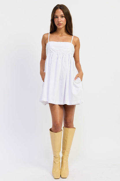 Emory Park Shayla Babydoll Dress in White