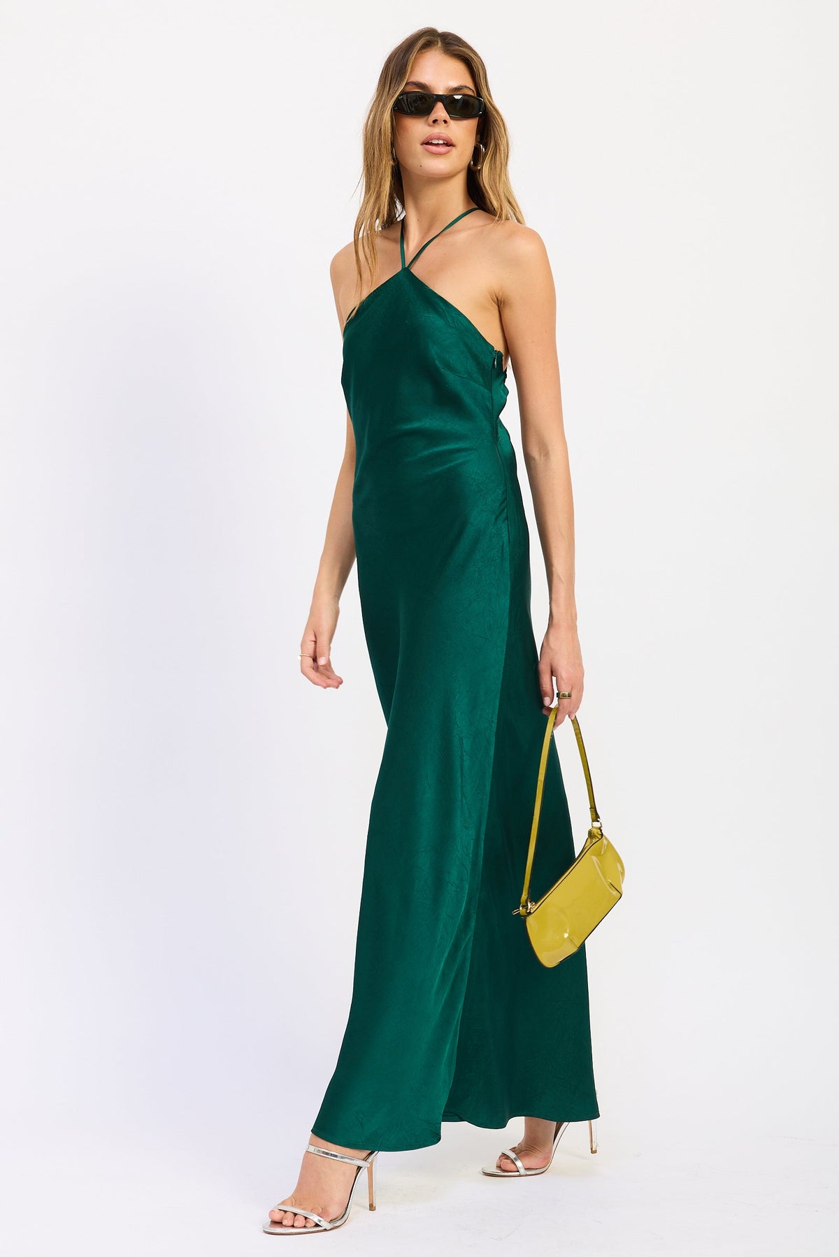 Emory Park Sirena Midi Dress in Emerald view 5 - Mermaid Midi Dress