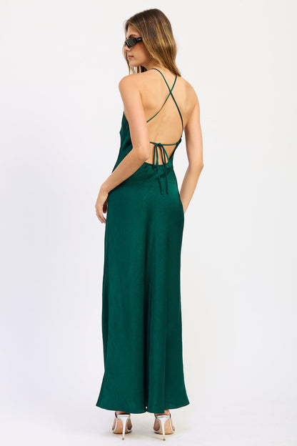 Emory Park Sirena Midi Dress in Emerald view 6 - Mermaid Midi Dress
