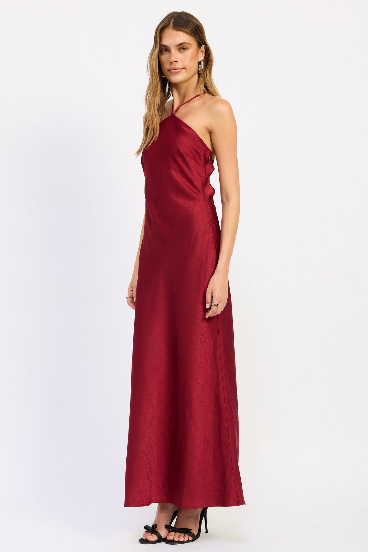 Emory Park Sirena Midi Dress in Ruby view 2 - Mermaid Midi Dress