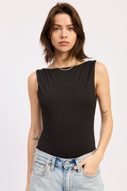 Emory Park Solara Bodysuit in Black view 6 - Solara Bodysuit Showpo (one-piece)