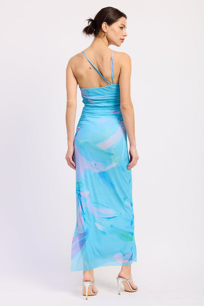 Emory Park Sydney Maxi Dress in Blue Multi view 3 - Sidney Maxi Dress