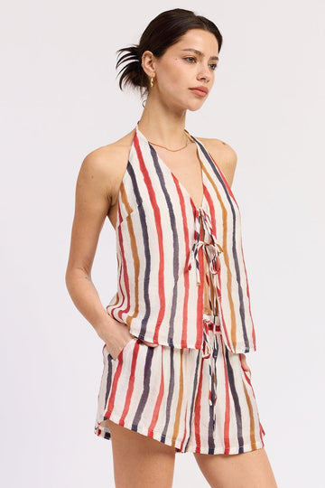 Emory Park Vale Tie Top - MeeeShop Women's Fashion