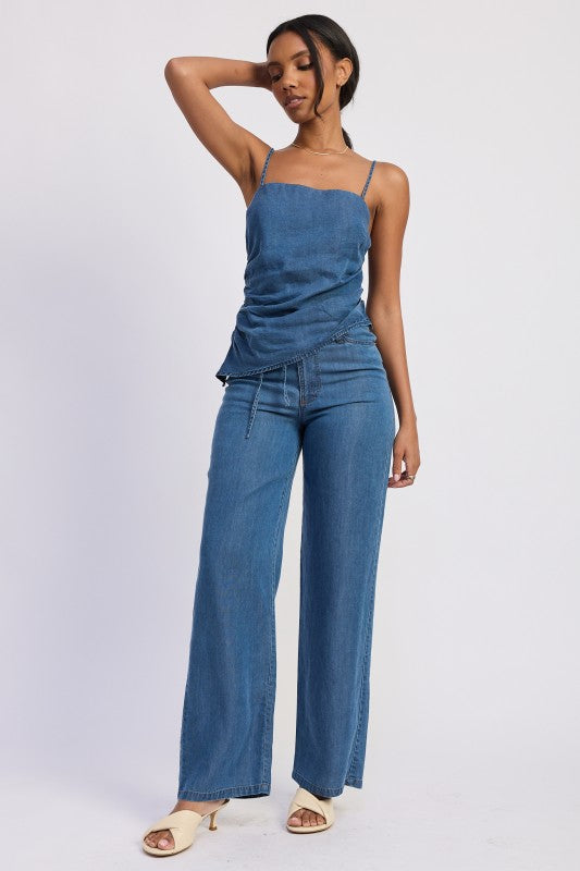 Emory Park Waverly Pants in Denim Blue (bottom)