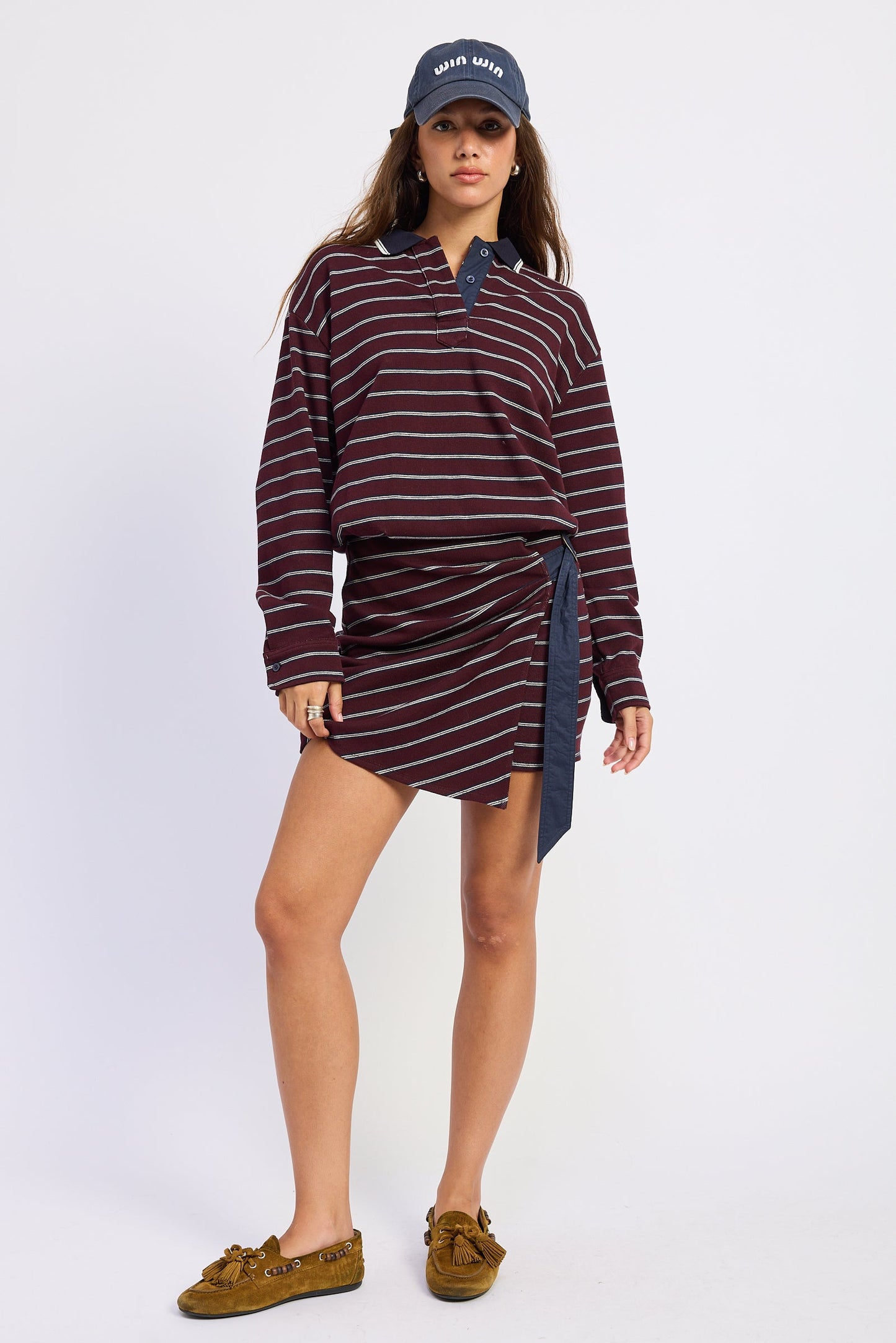 Emory Park Willa Mini Dress in Heather Gray view 4 - Willa Mini Dress Black