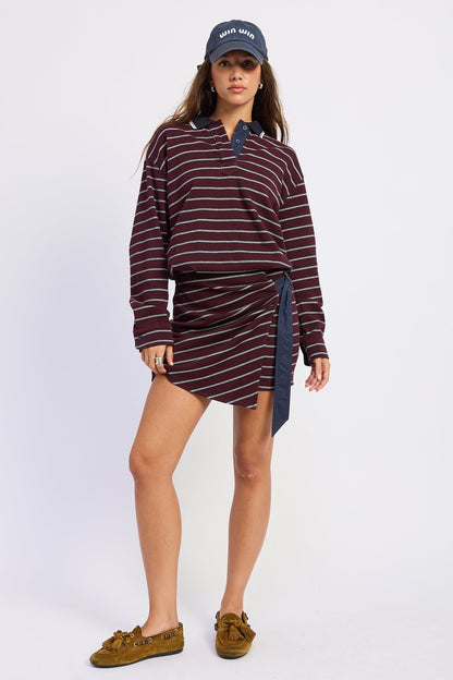 Emory Park Willa Mini Dress in Heather Gray view 4 - Willa Mini Dress Black