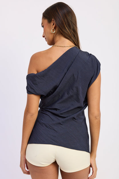 Emory Park Willow Top in Navy view 3 - Willow Top Pattern