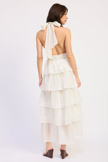 Emory Park Yvonne Midi Dress in Off-White view 3 - Yvonne Midi Dress Adeline Floral Yellow