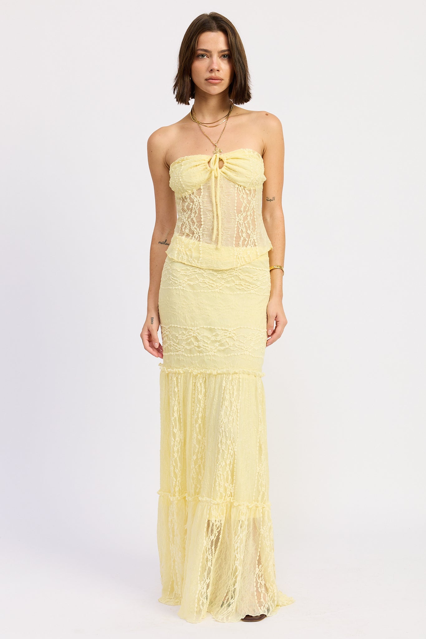 Emory Park Zara Maxi Skirt in Baby blue view 3 - Zara Maxi Skirt Set (dress)