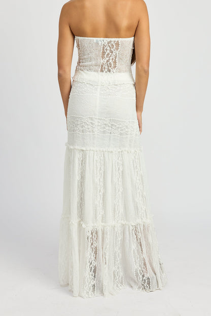 Emory Park Zara Maxi Skirt in Ivory view 11 - Zara Maxi Skirt Set (dress)