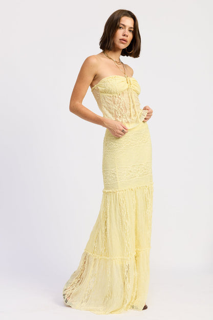 Emory Park Zara Maxi Skirt in Yellow view 4 - Zara Maxi Skirt Set (dress)
