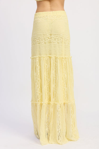 Emory Park Zara Maxi Skirt in Yellow view 5 - Zara Maxi Skirt Set (dress)