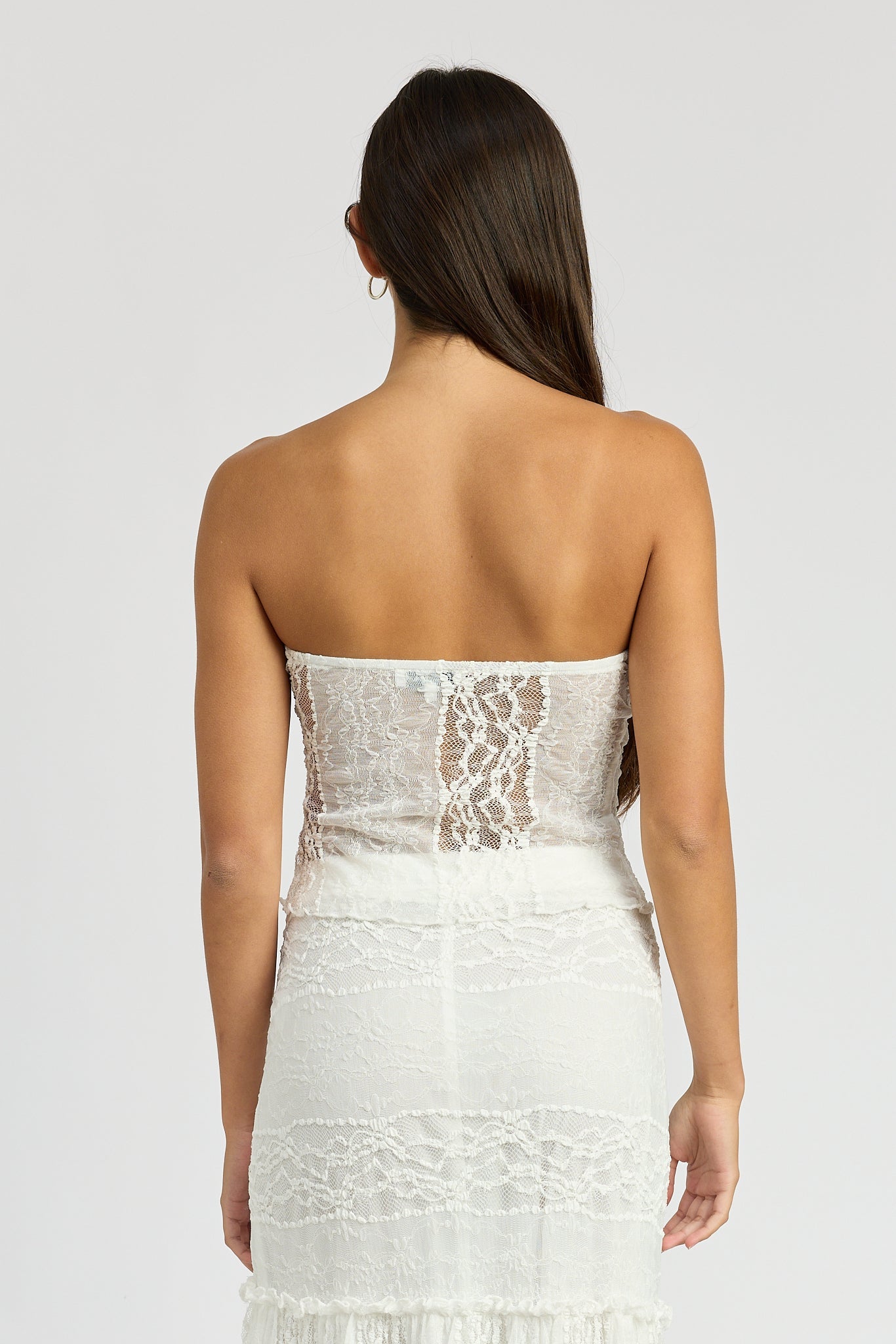 Emory Park Zara Tube Top in Ivory view 11
