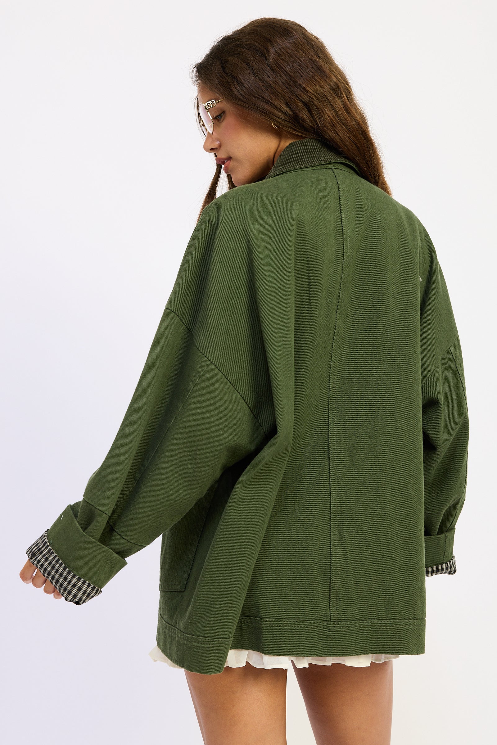 Emory Park Zephyra Jacket in Olive view 3 - Zephyra Jacket Black (layer)