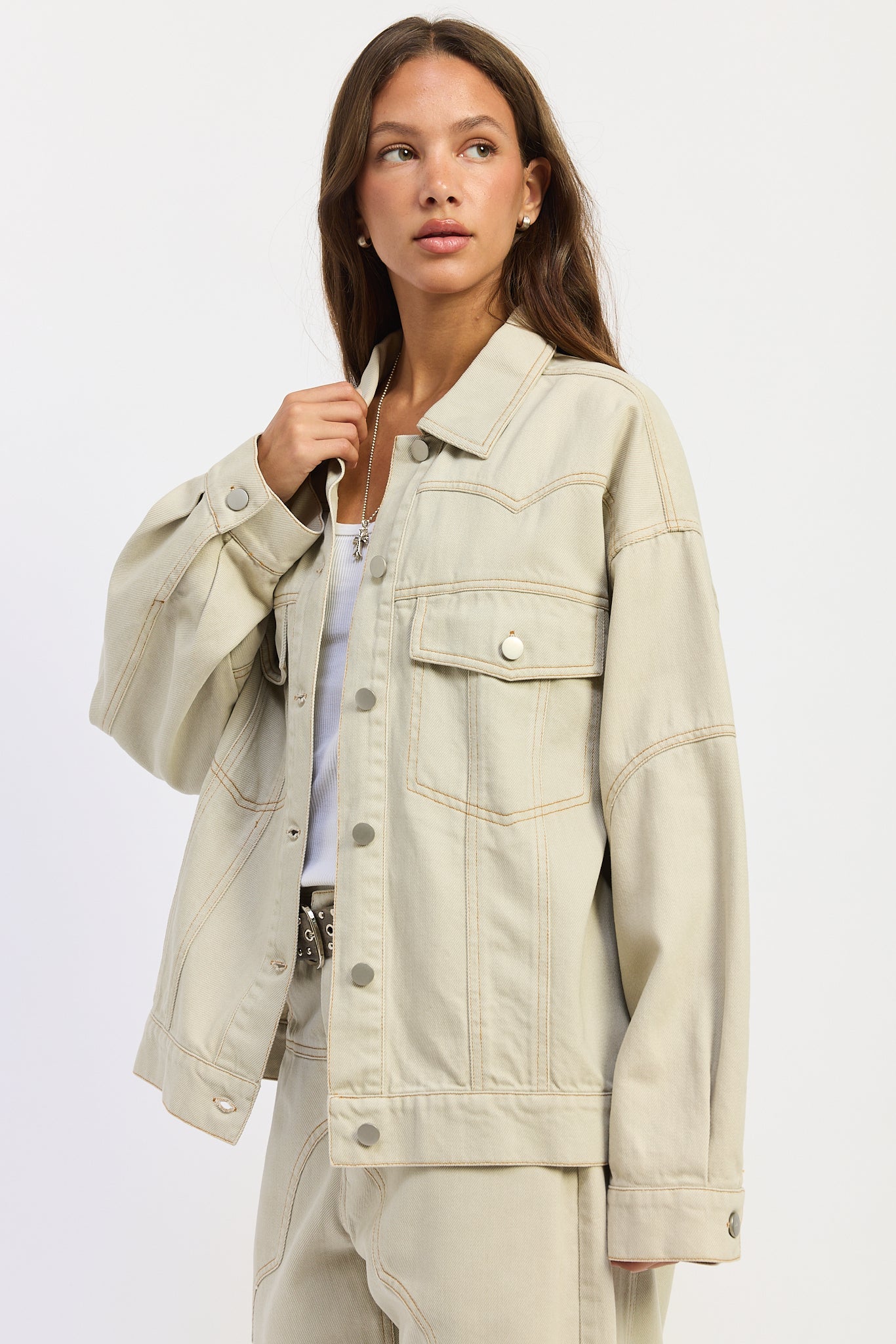 Emory Park Zofia Jacket in Ash Grey view 2 - Zofia Jacket Ulla Johnson (layer)