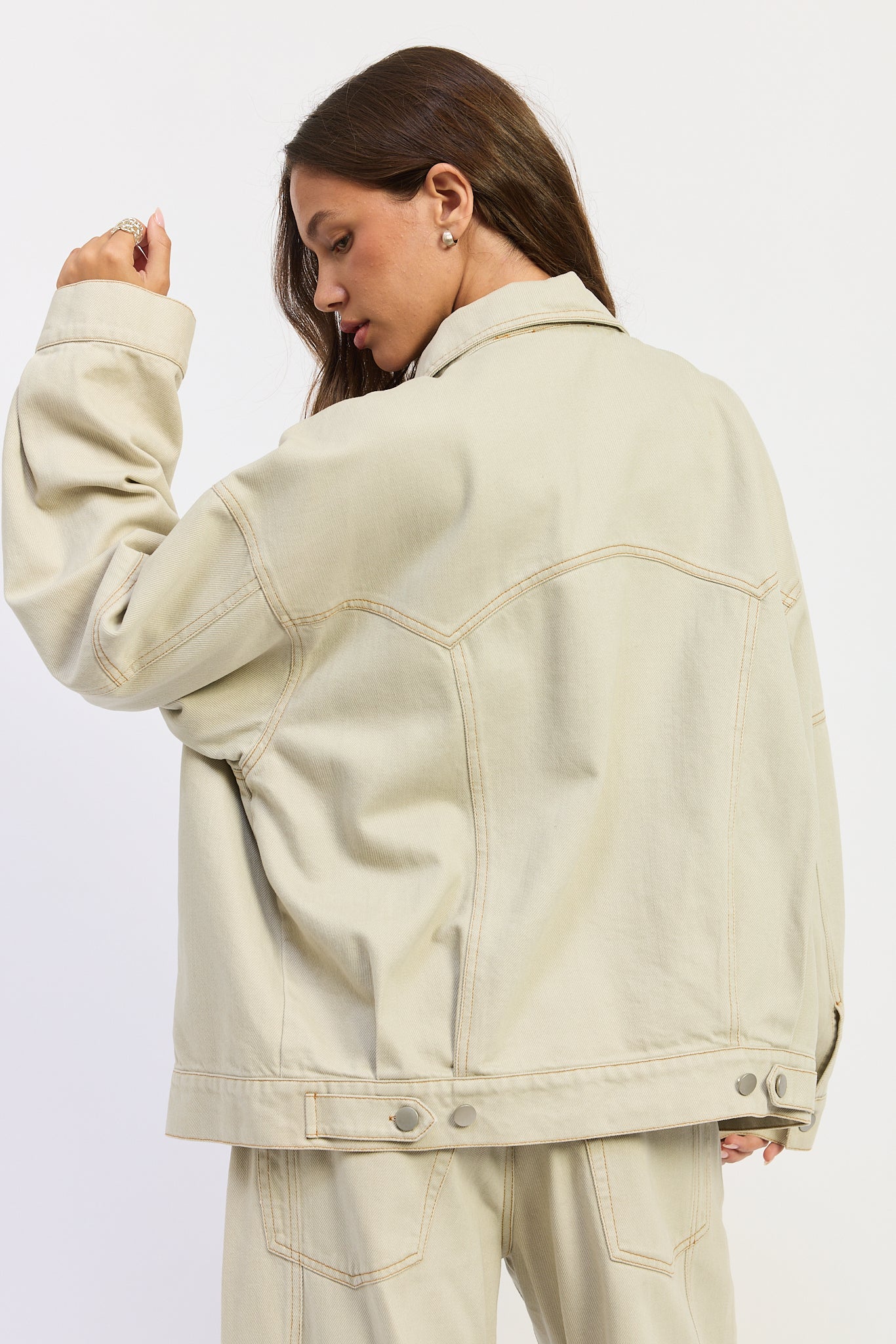 Emory Park Zofia Jacket in Ash Grey view 3 - Zofia Jacket Ulla Johnson (layer)