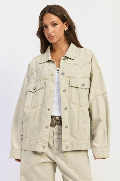 Emory Park Zofia Jacket in Ash Grey - Zofia Jacket Ulla Johnson (layer)
