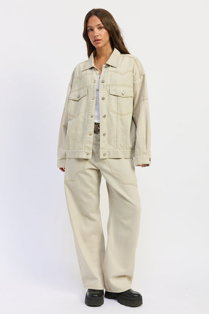 Emory Park Zofia Jacket in Dark Brown view 4 - Zofia Jacket Ulla Johnson (layer)