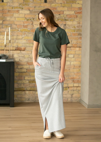 Essential Olive Flutter Sleeve Top in M view 3 - Basic Olive Top