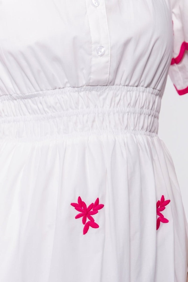 Estelle Dress (white Pink) XL view 5 (dress) - estelle white mini dress, estelle diamond white dress, p - shop at us.meeeshop