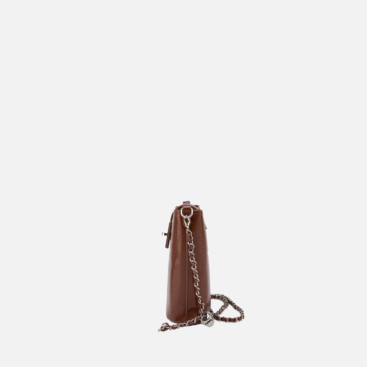 Evelina Mini Bucket Bag in Light Gray view 4