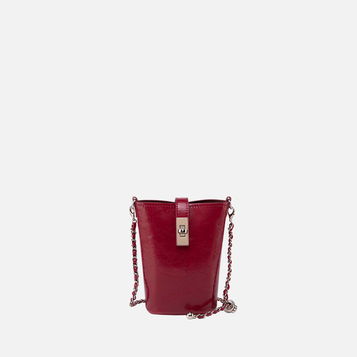 Evelina Mini Bucket Bag in Taupe view 6