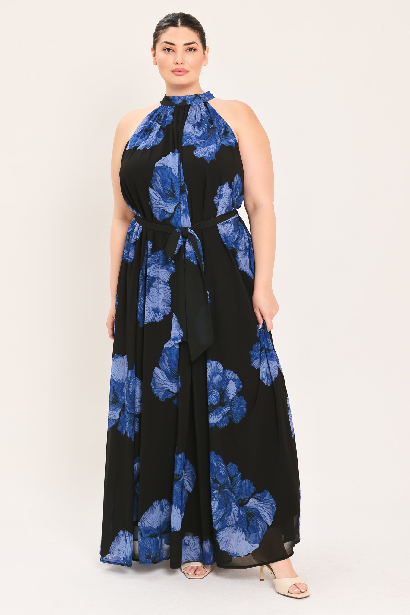 Evening Orchard Woven Halter Maxi Dress view 10 - Evening Dress Orchard