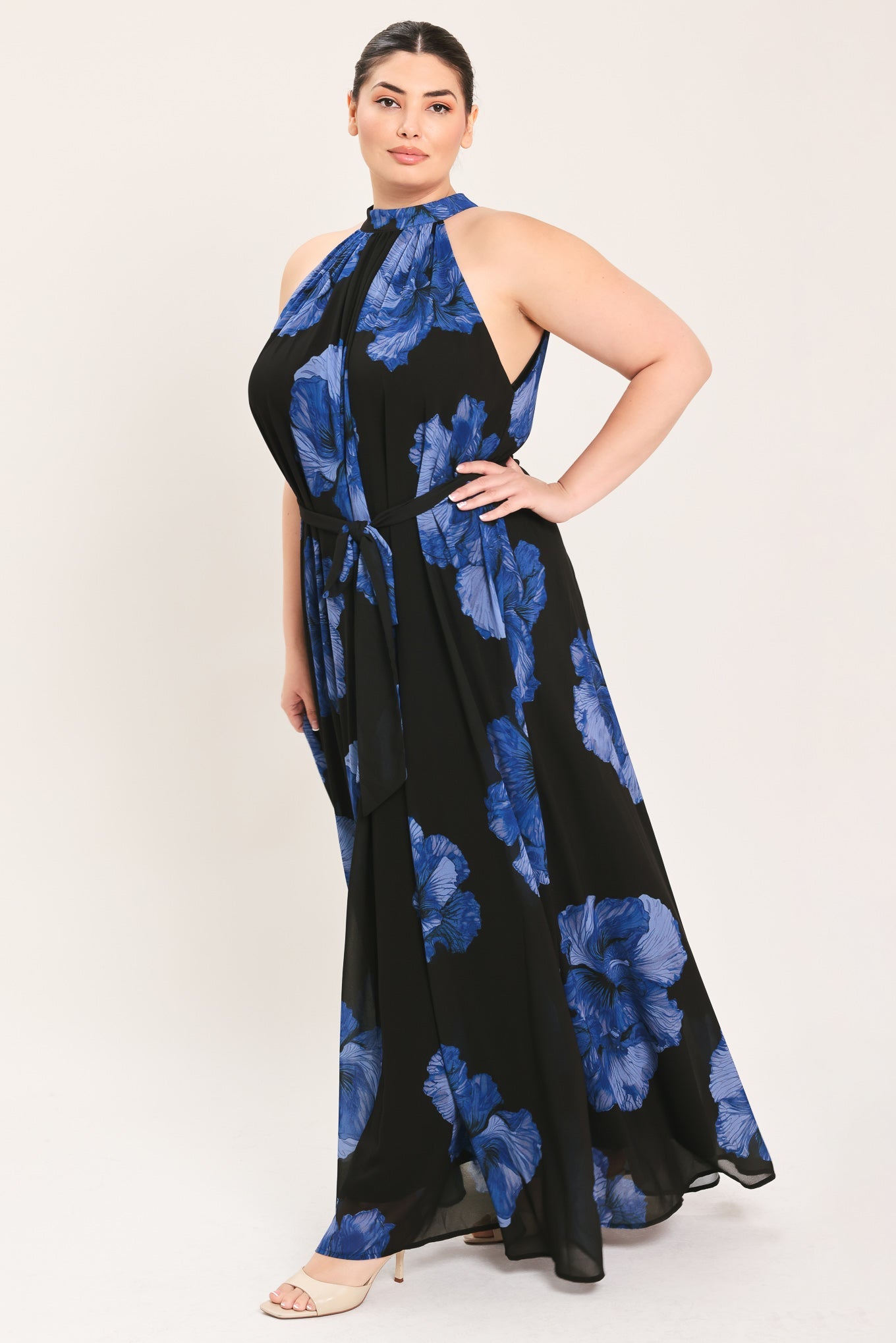 Evening Orchard Woven Halter Maxi Dress view 11 - Evening Dress Orchard