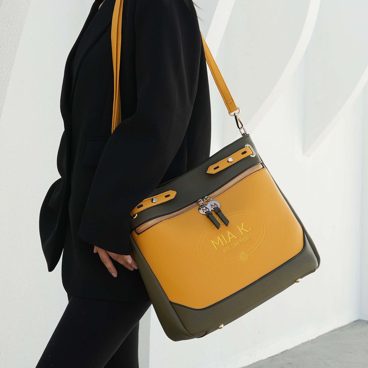 Evie Shoulder Bag in Chocolate view 2 - Lavie Shoulder Bags