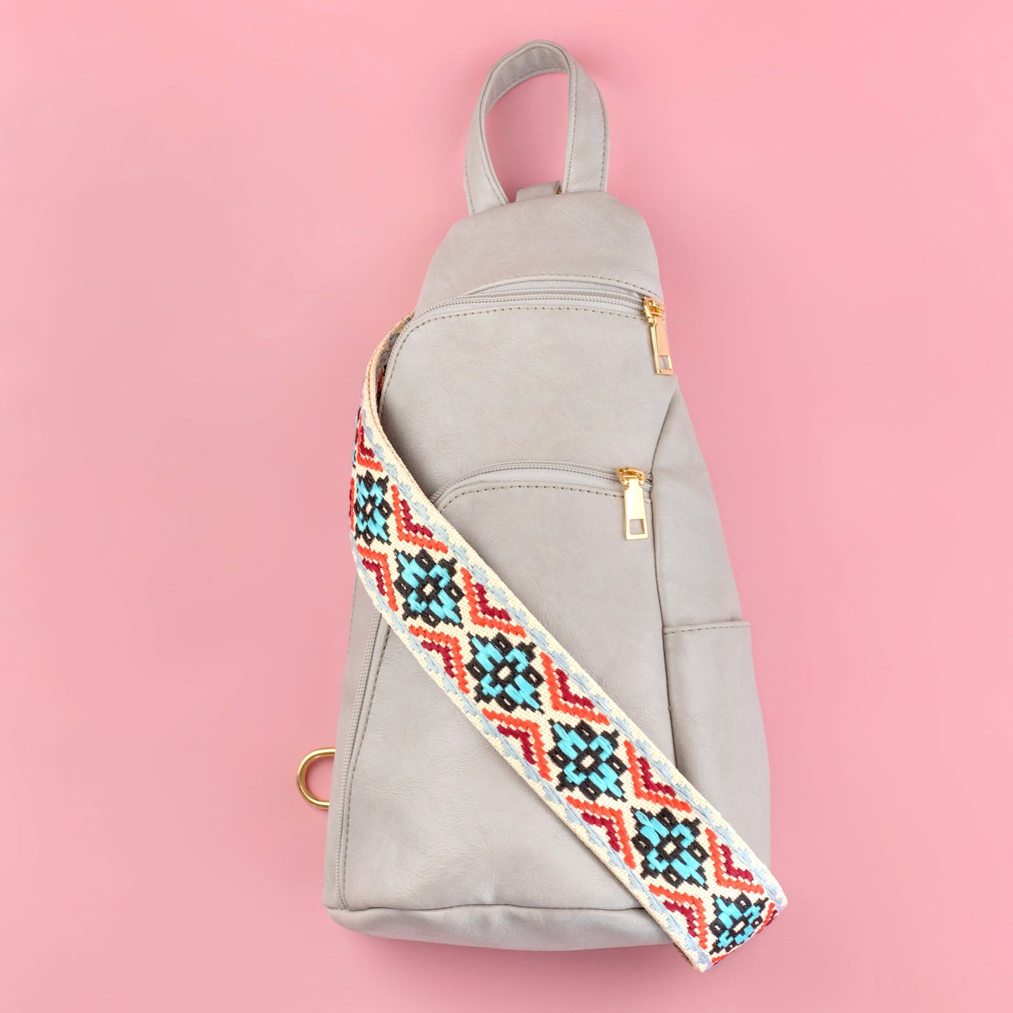 Evie Vegan Leather Crossbody Sling Bag view 16 - Bag Crossbody