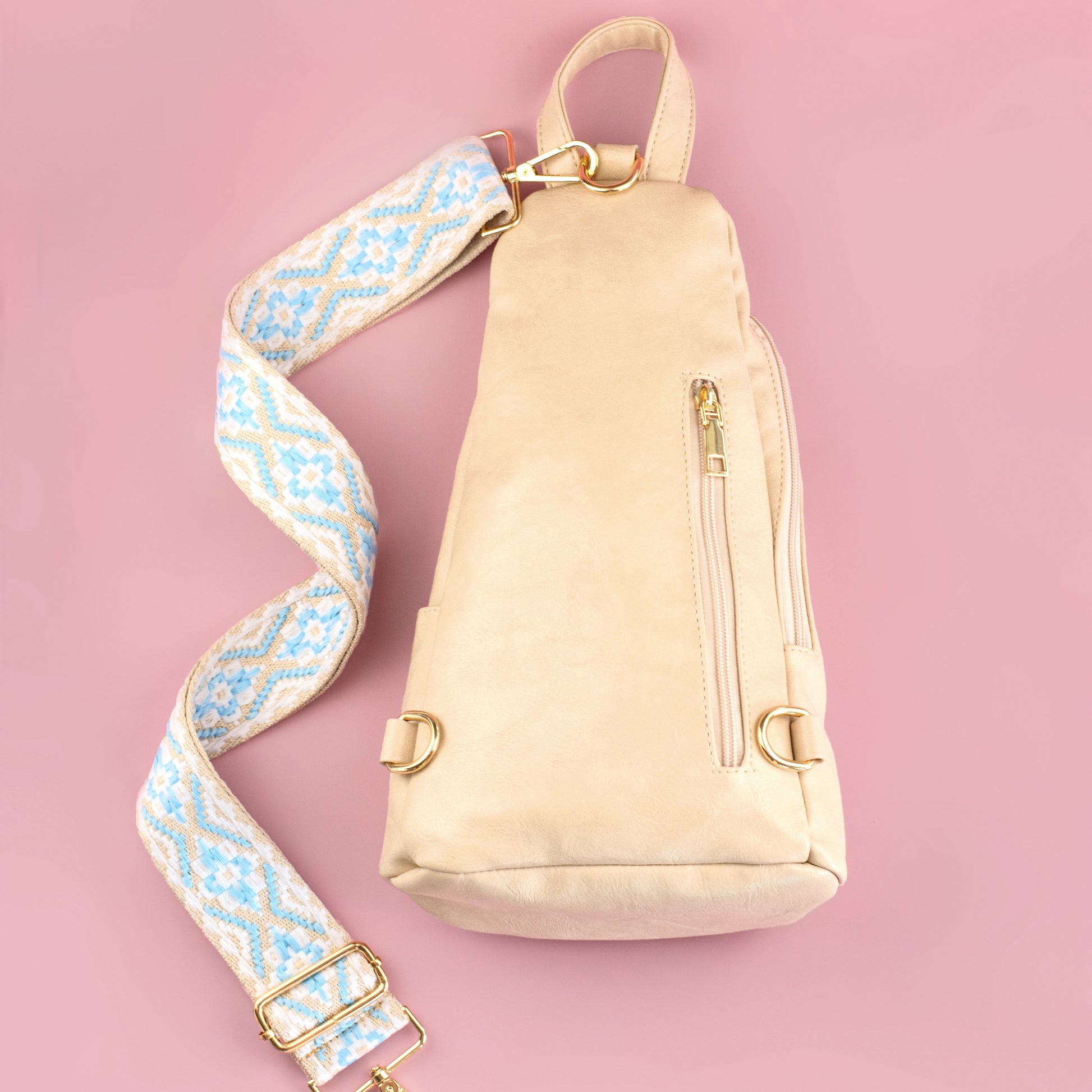 Evie Vegan Leather Crossbody Sling Bag view 18 - Bag Crossbody