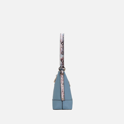 Ezra Shoulder Bag in Charcoal Gray view 4 - Ezra Messenger Bag