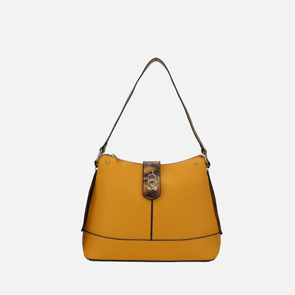 Ezra Shoulder Bag in Red view 10 - Ezra Messenger Bag