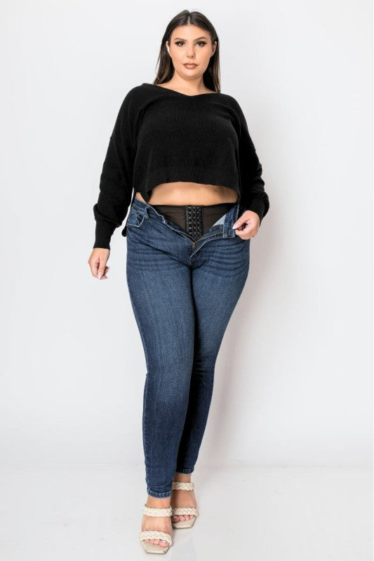 corset plus super Corset plus Super Skinny Jeans As Shown (bottom) - shop at us.meeeshop
